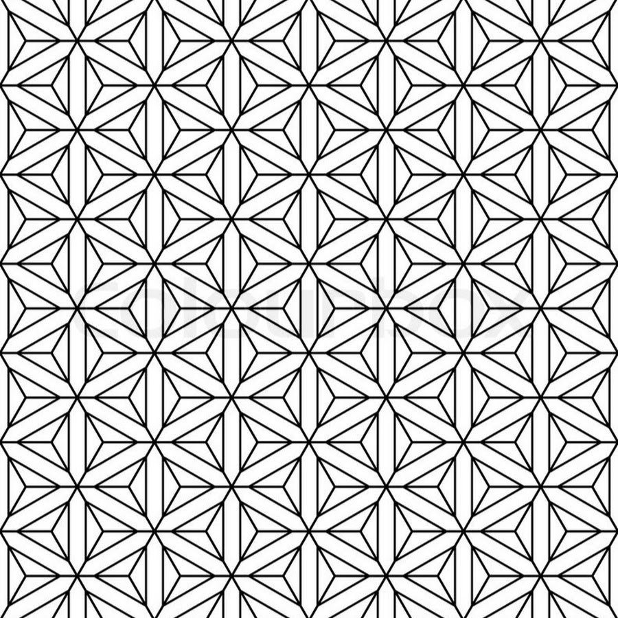 Геометрический паттерн эскиз
