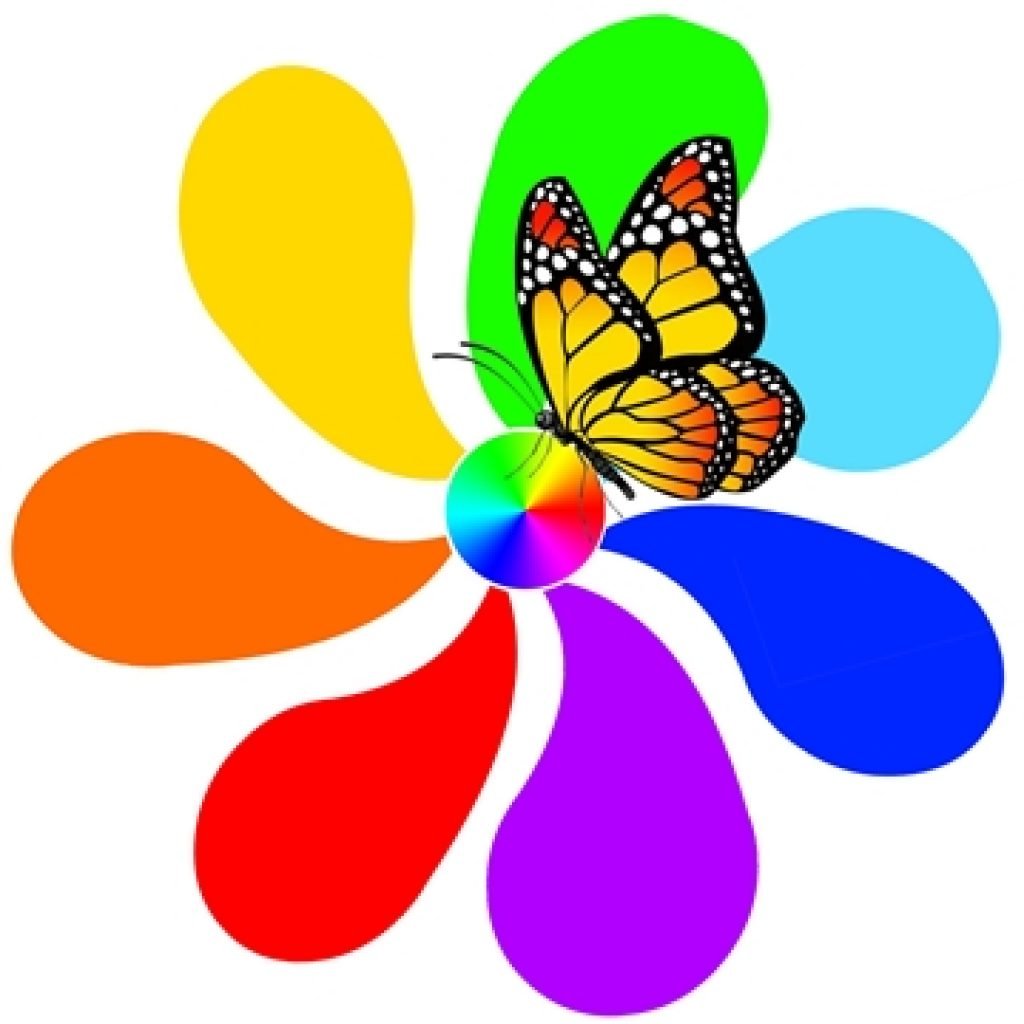 Цветочек в руке в векторном