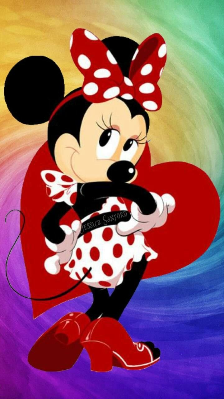 Микки Мауса Минни карандашом