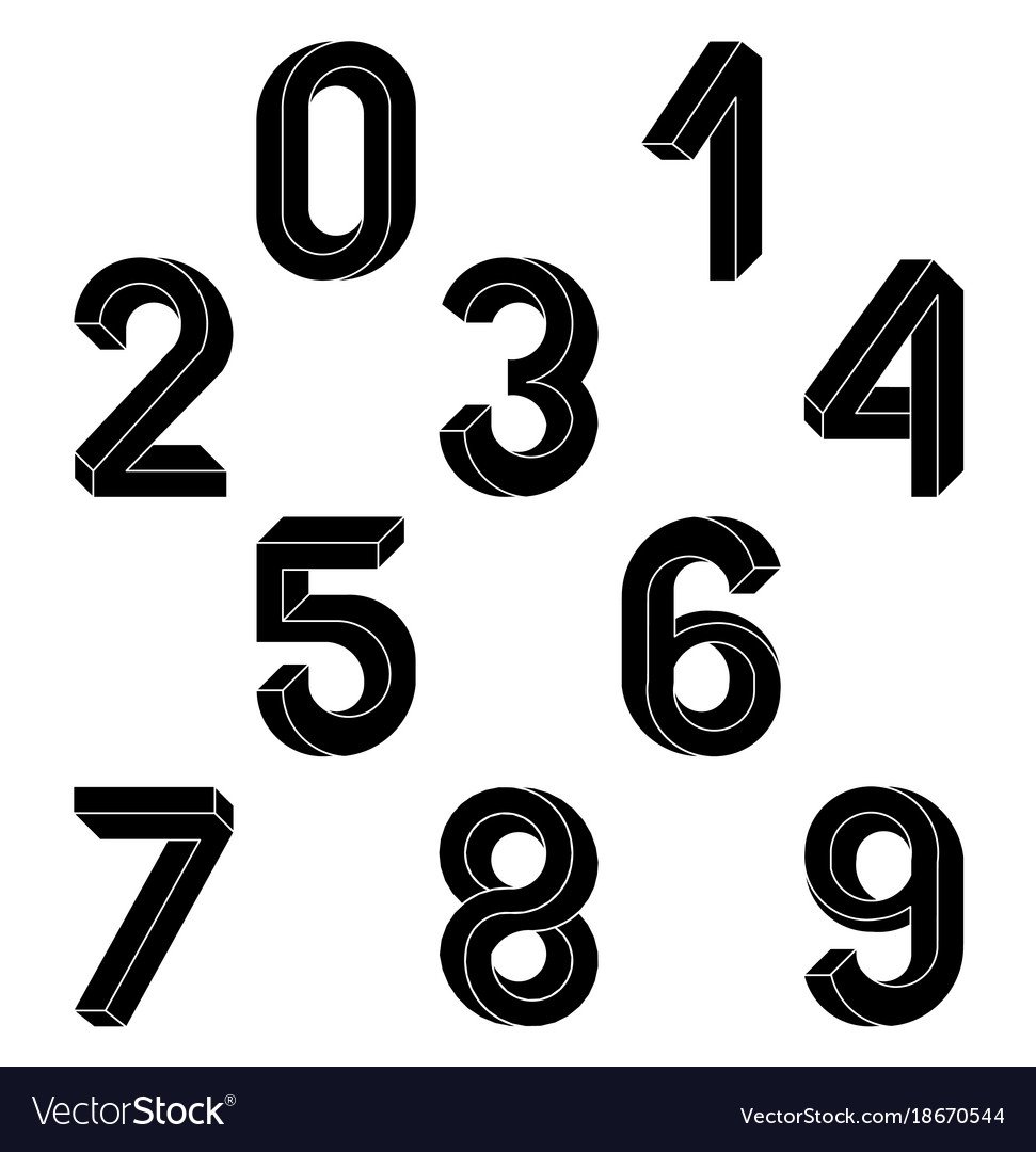 Геометрические цифры