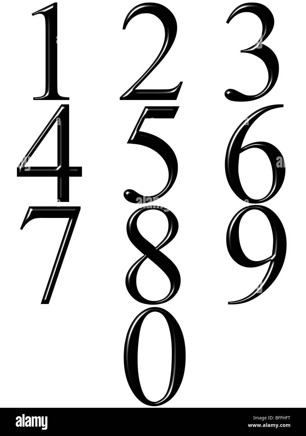 Цифры тонкие