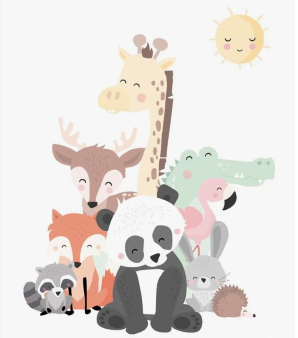 Постеры животных в детскую