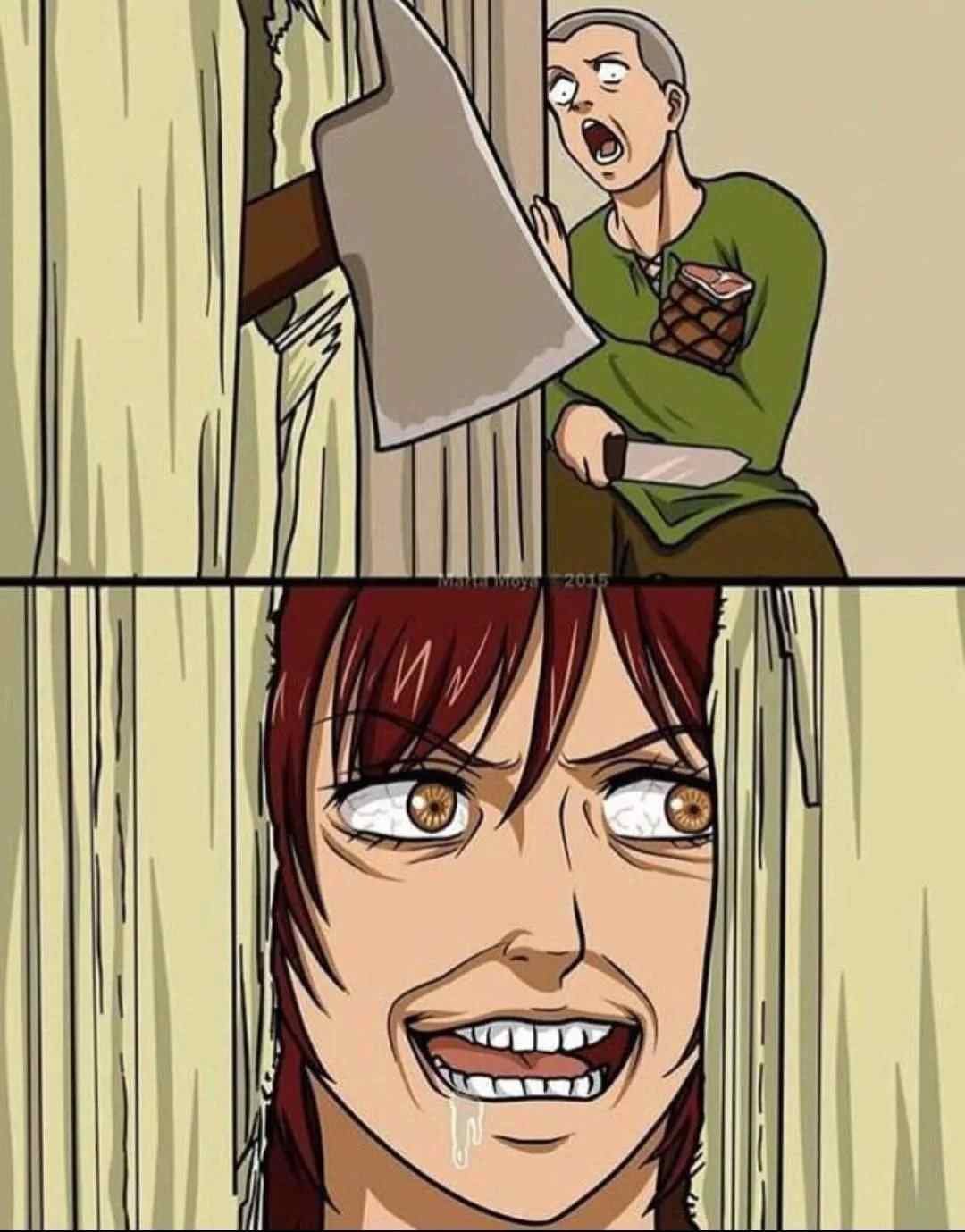 Атака титанов мемы с титанами