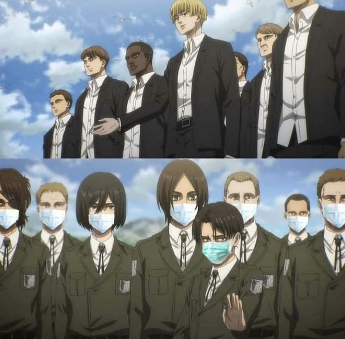 Аниме мемы атака титанов