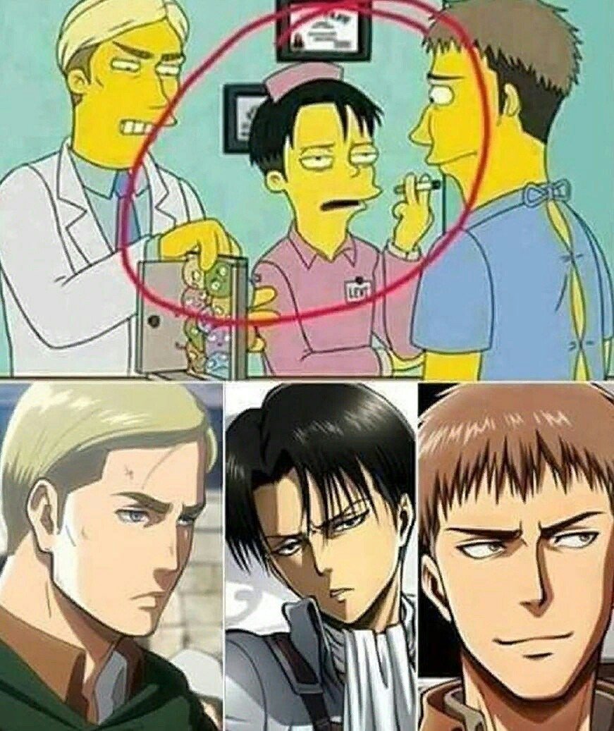 Упоротый Леви атака титанов