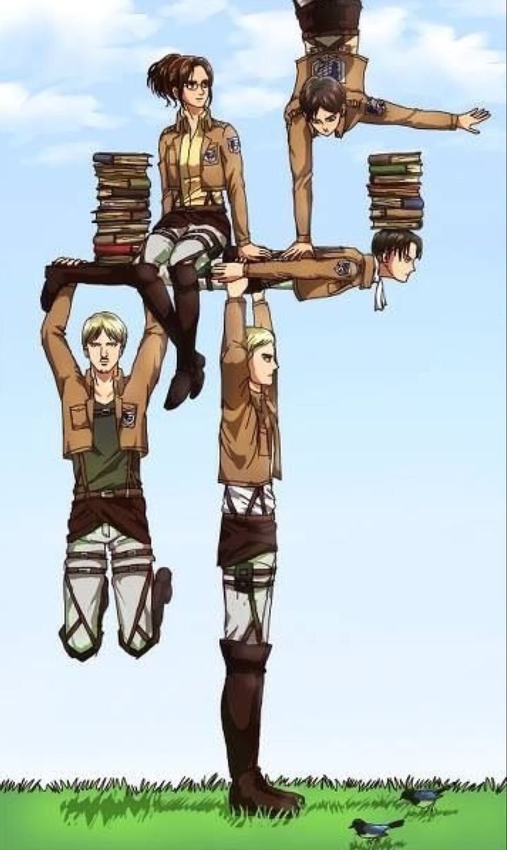 Атака титанов Ханджи в костюме горничной