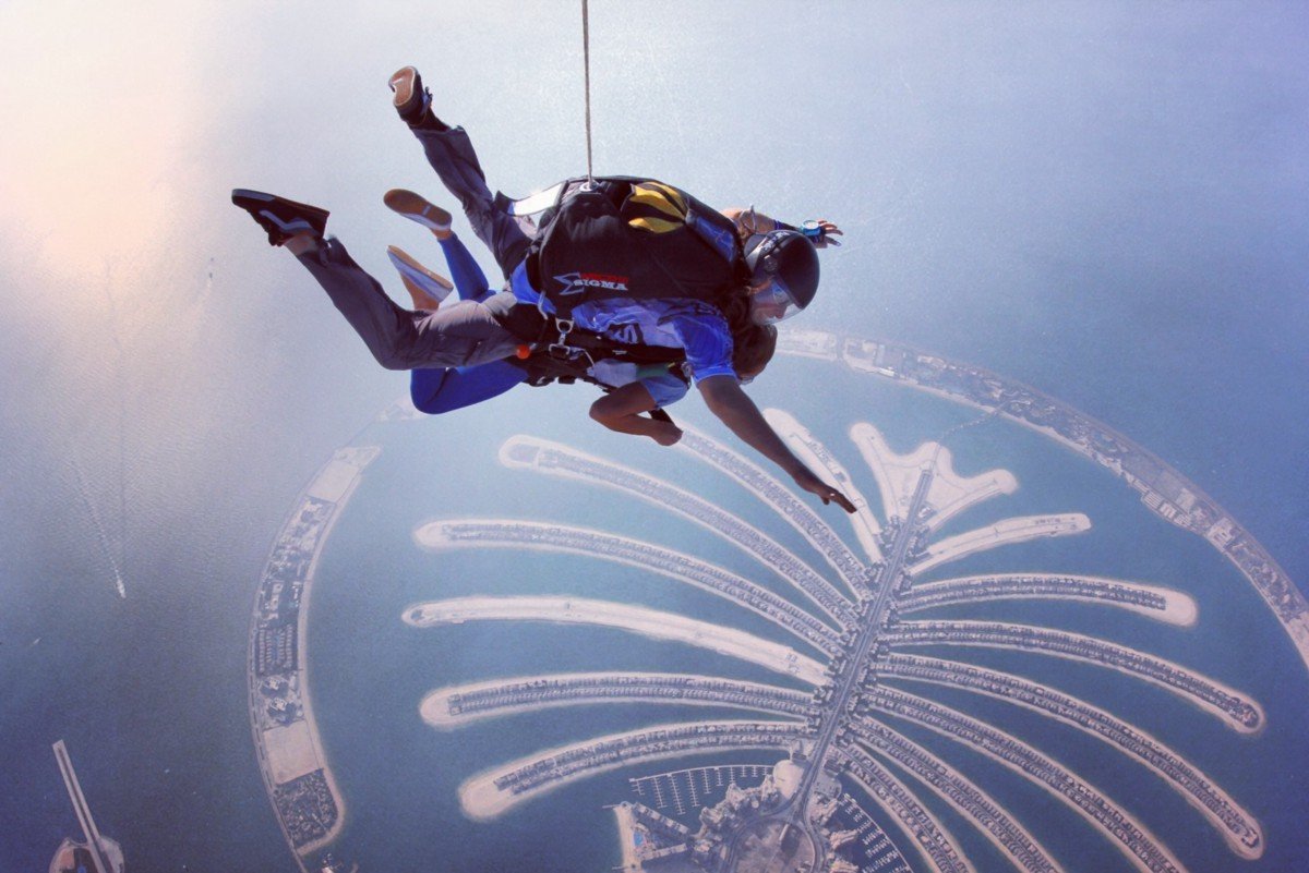 Skydive Dubai Пальма