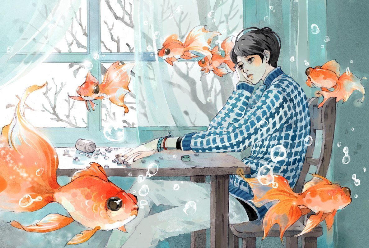 Карпы кои Хаяо Миядзаки