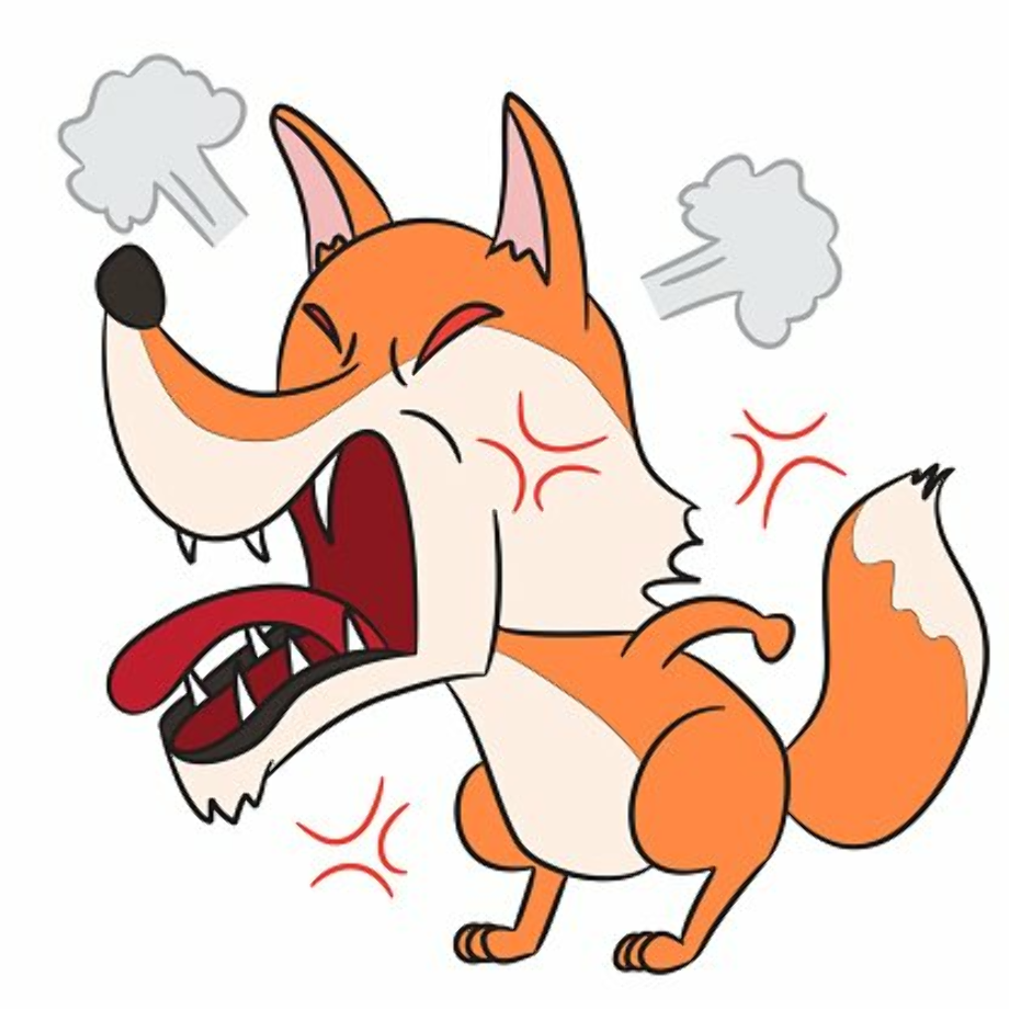 Рисунок злой лисы