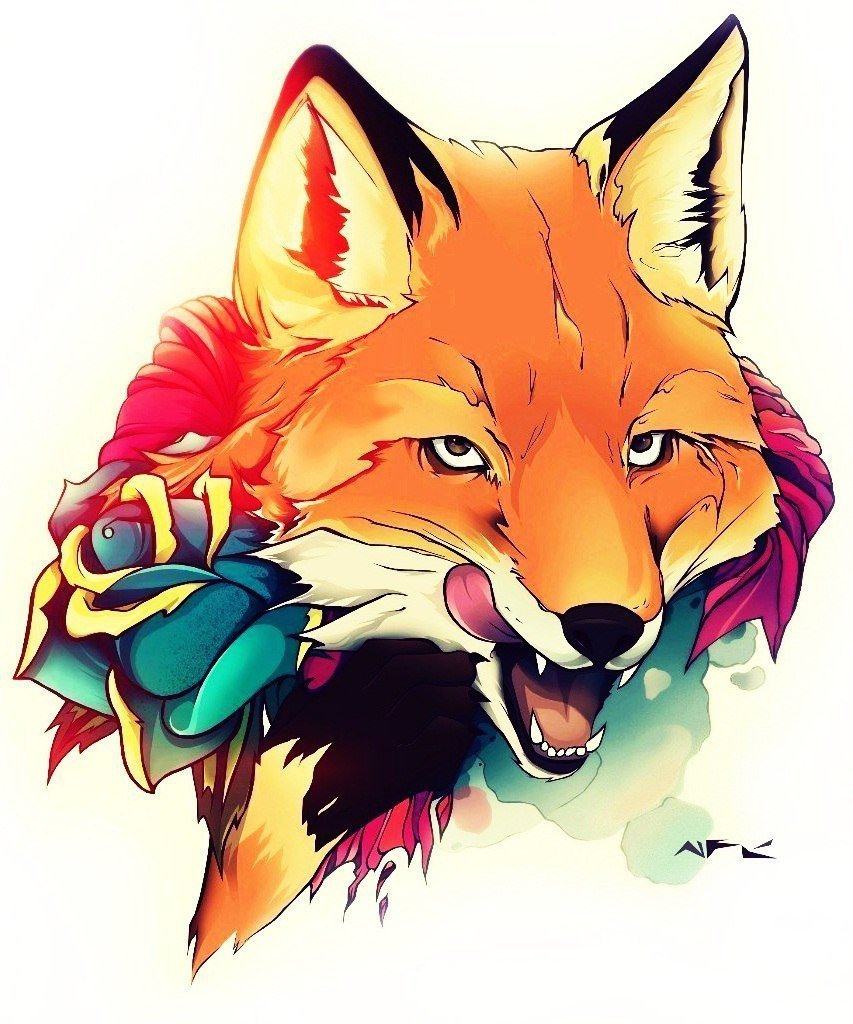 Злая лиса картинки