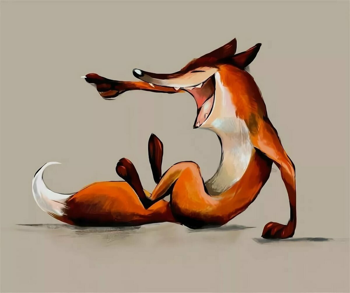 Довольная лиса