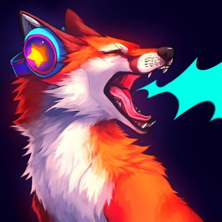 Тату лиса эскиз цветной