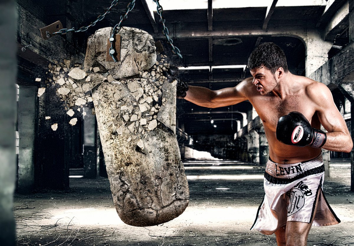 Фотосессия боксера