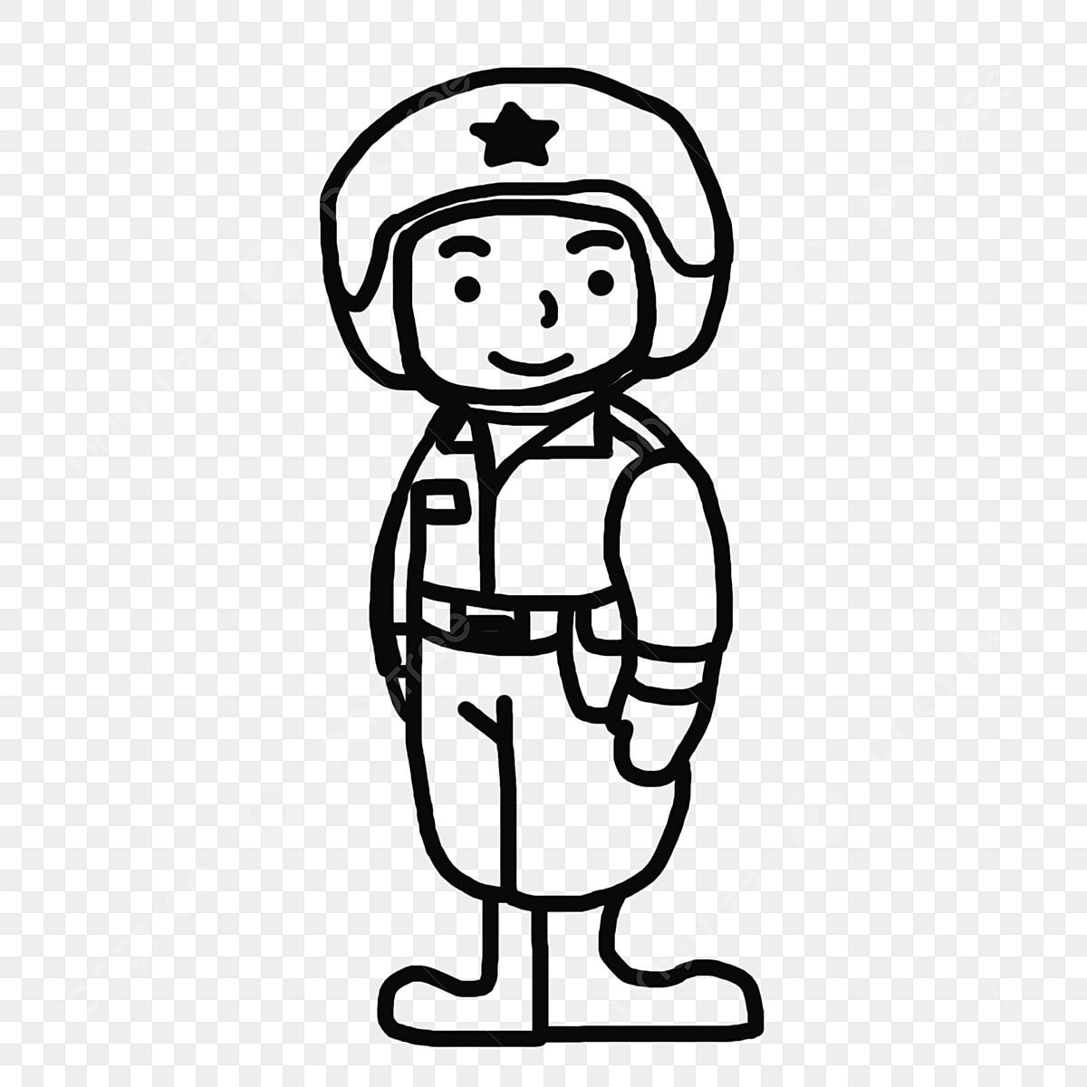 Макет солдата для детей