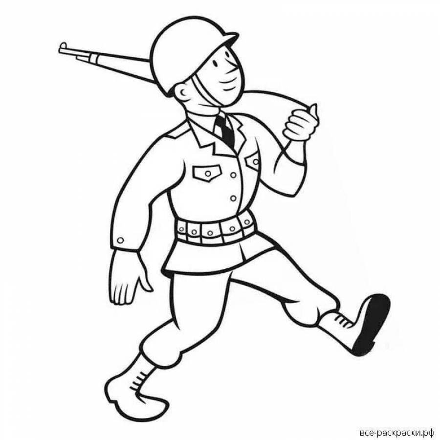 Солдат с ребенком