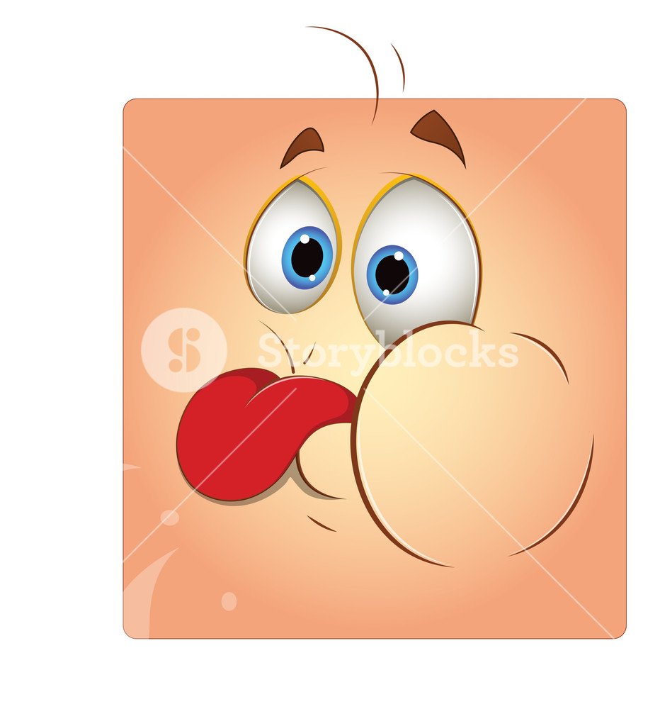 Смайлик показывает язык