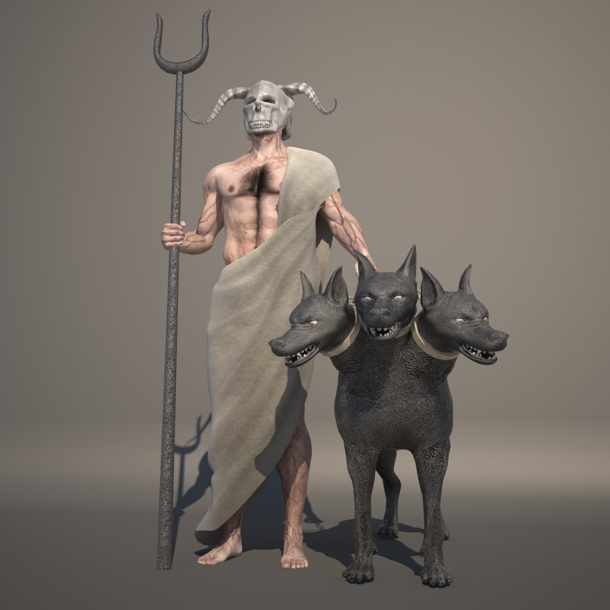 Аид и Персефона и Цербер