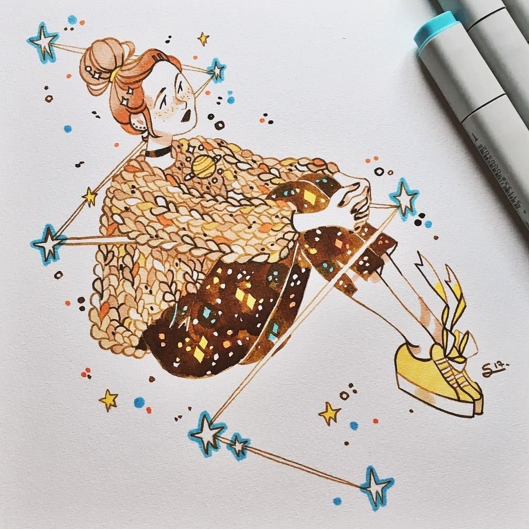 Красивые рисунки фломастерами