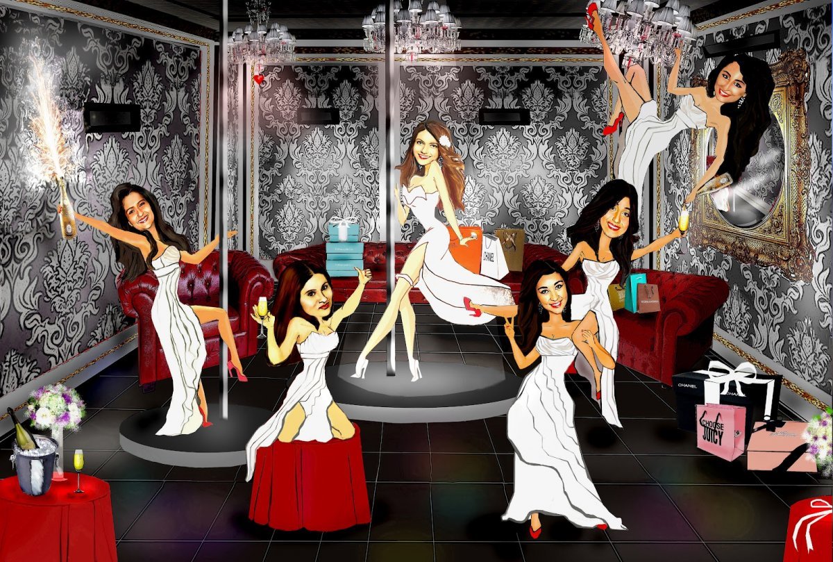 Шарж девичник