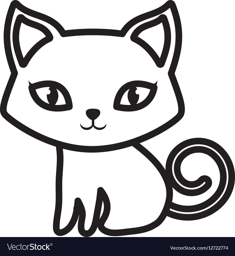Рисунки для срисовки котики