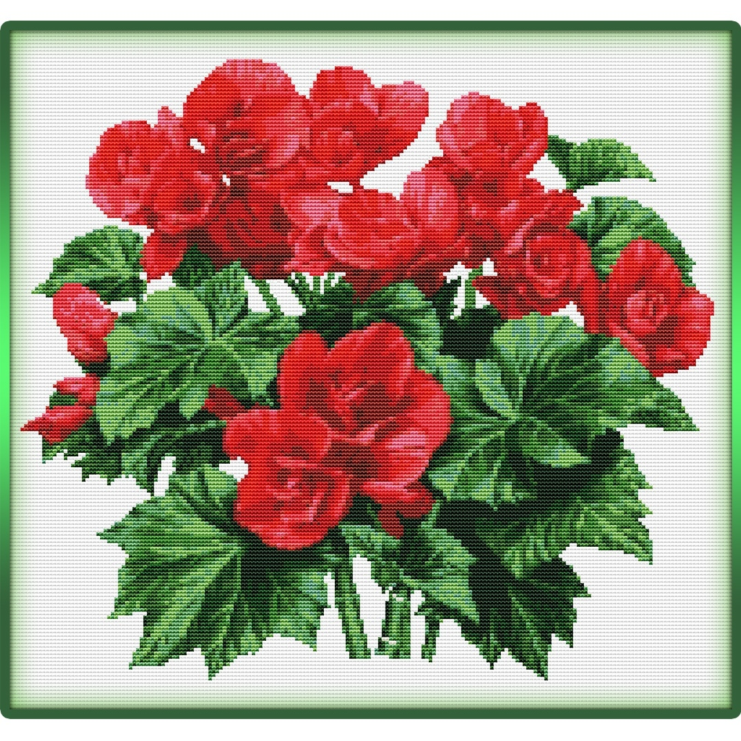 Вышивка крестом комнатные растения