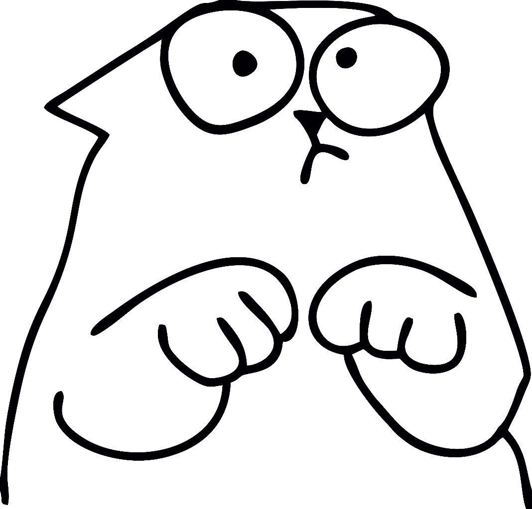 Трафарет кошки