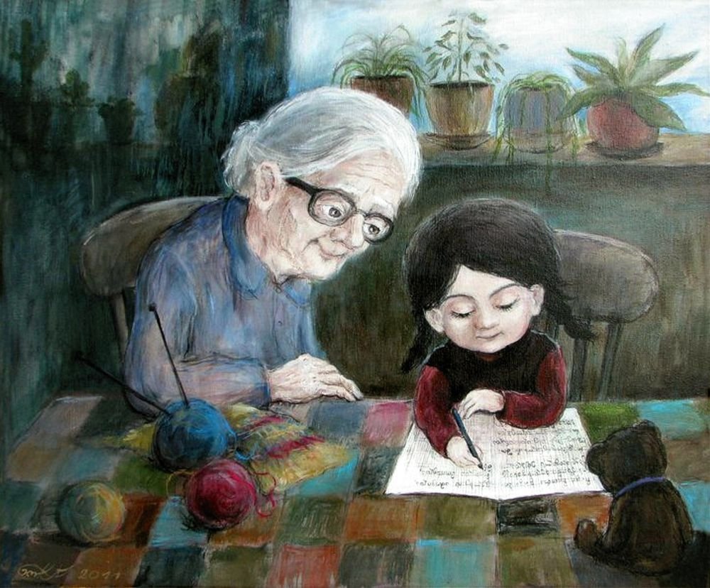 Деревенская бабушка