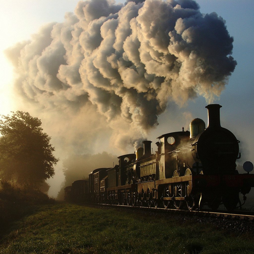 Старинный поезд