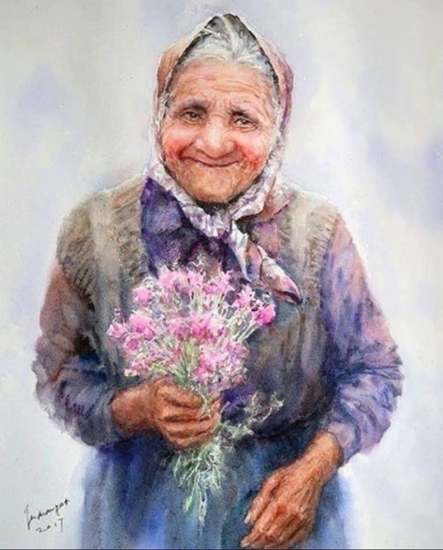 Бабушка рисунок