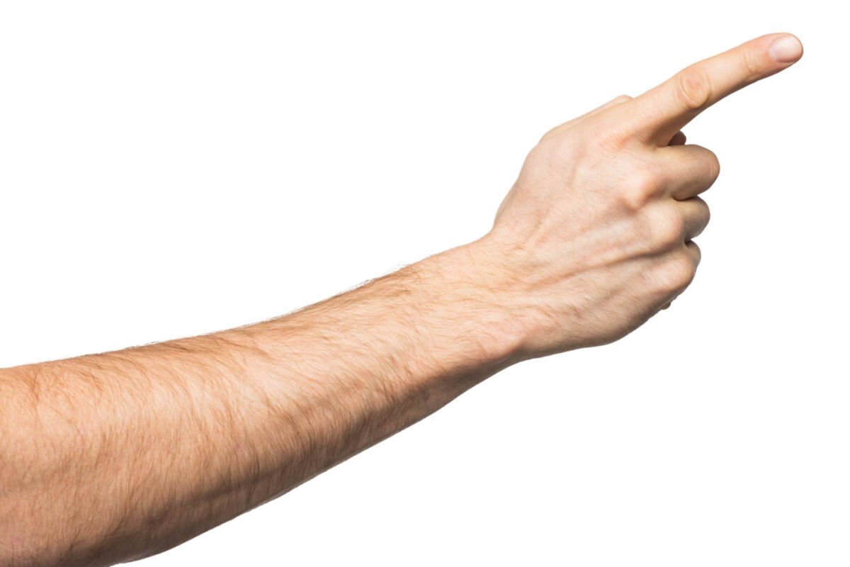 Нажатие пальцем на экран