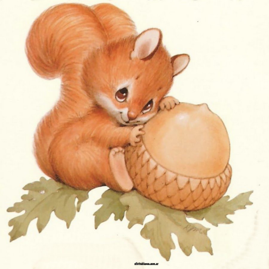 Белочка с орешками