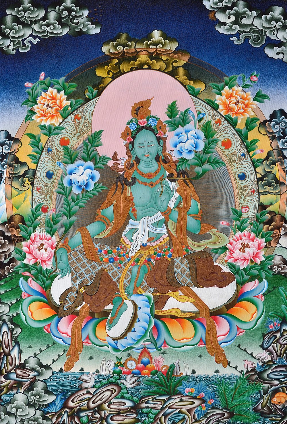 Зелёная тара богиня мантра