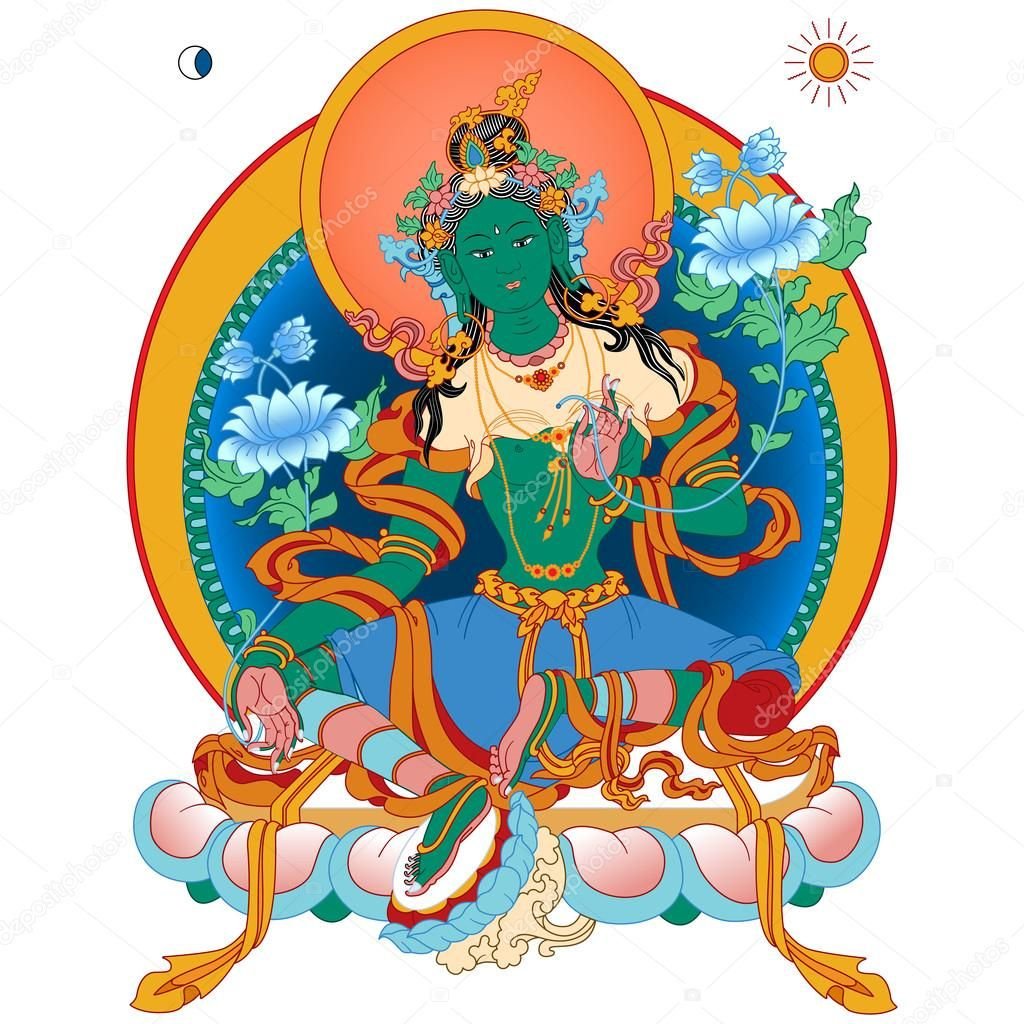 Божество зеленая тара