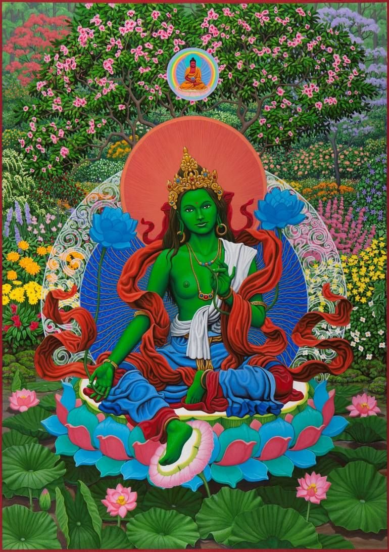 Зелёная тара богиня в буддизме