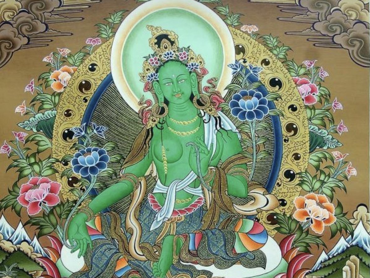 Богиня зеленая тара