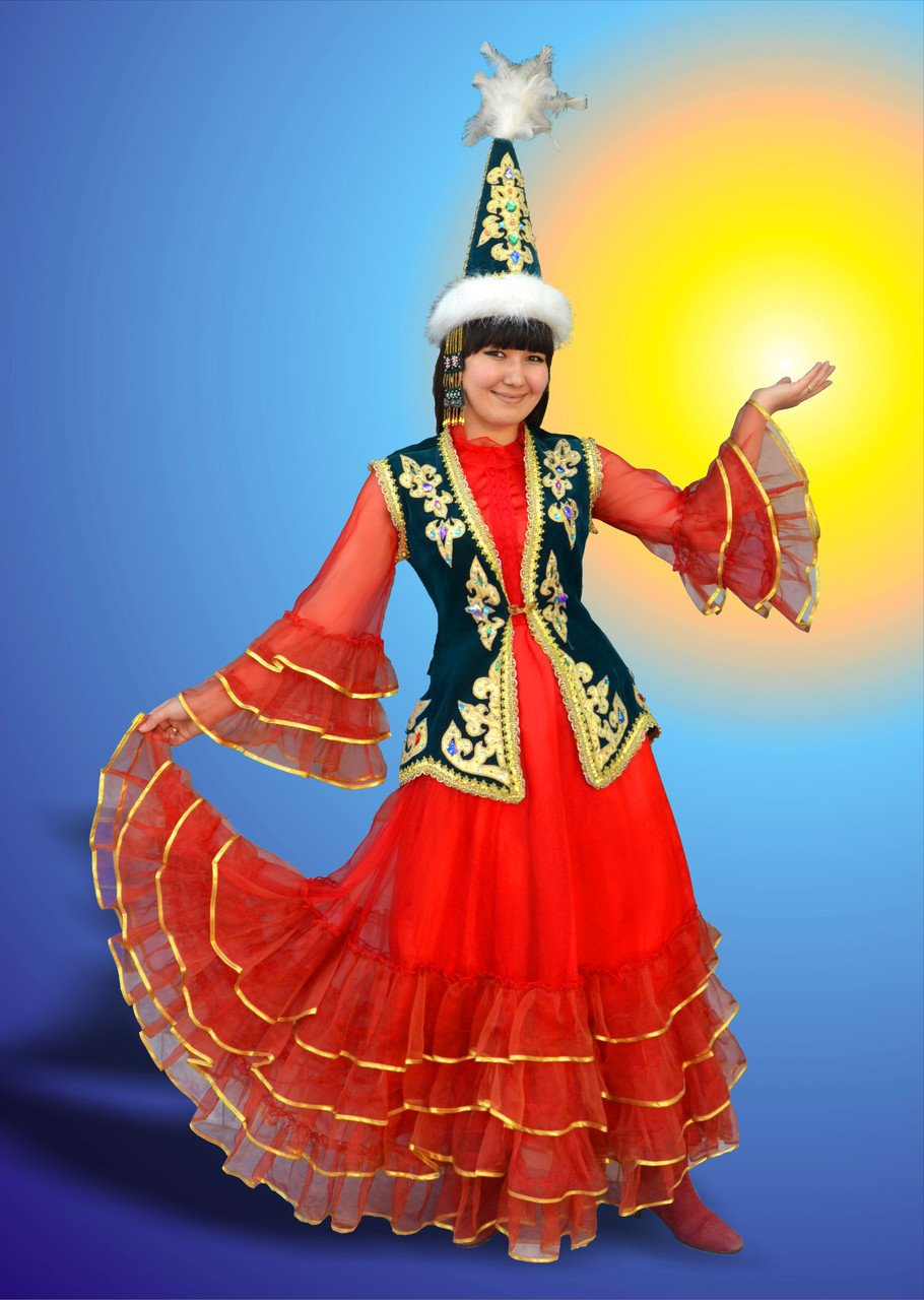 Казахский костюм женский