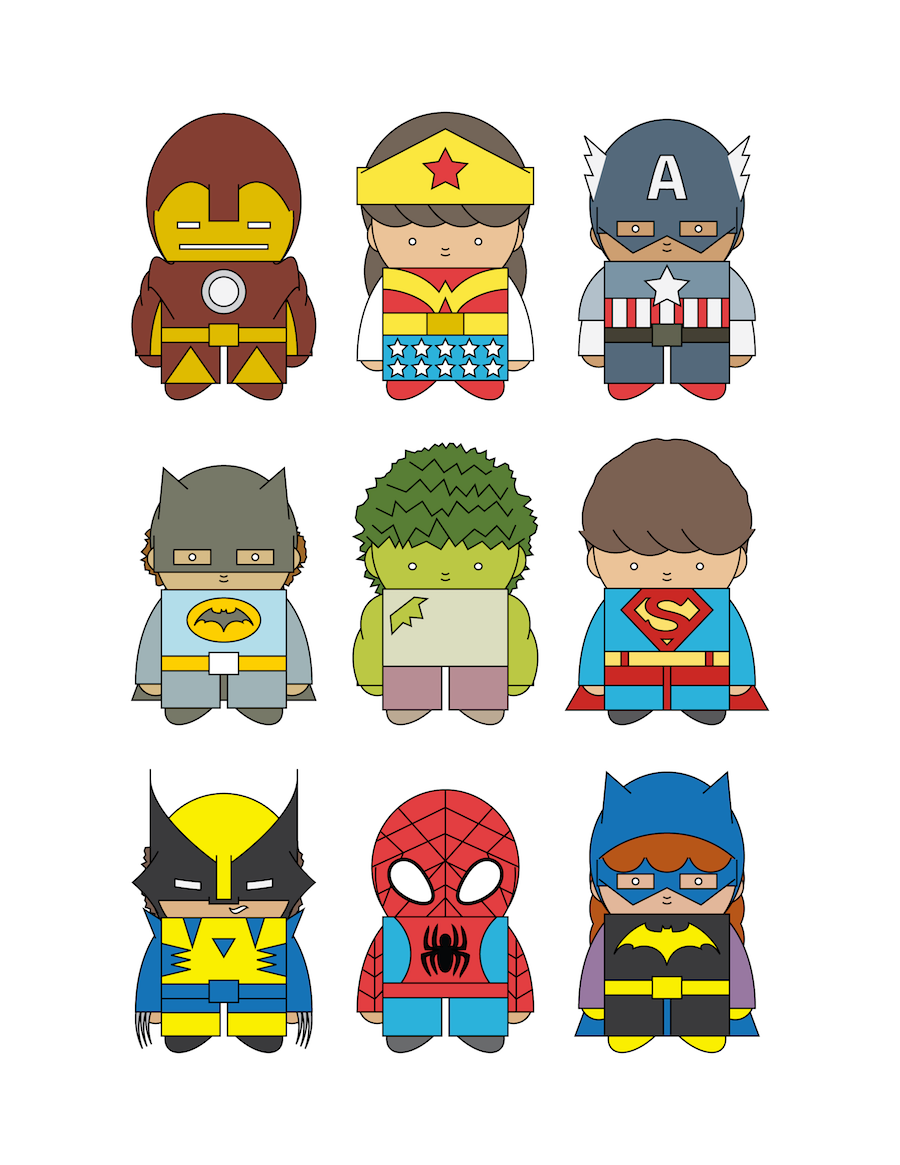 Супергерои картинки для детей