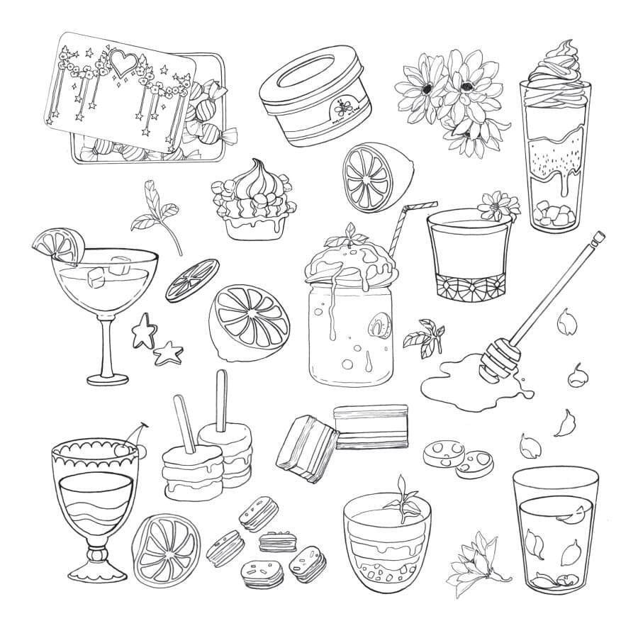 Хеллоу Китти тату эскиз