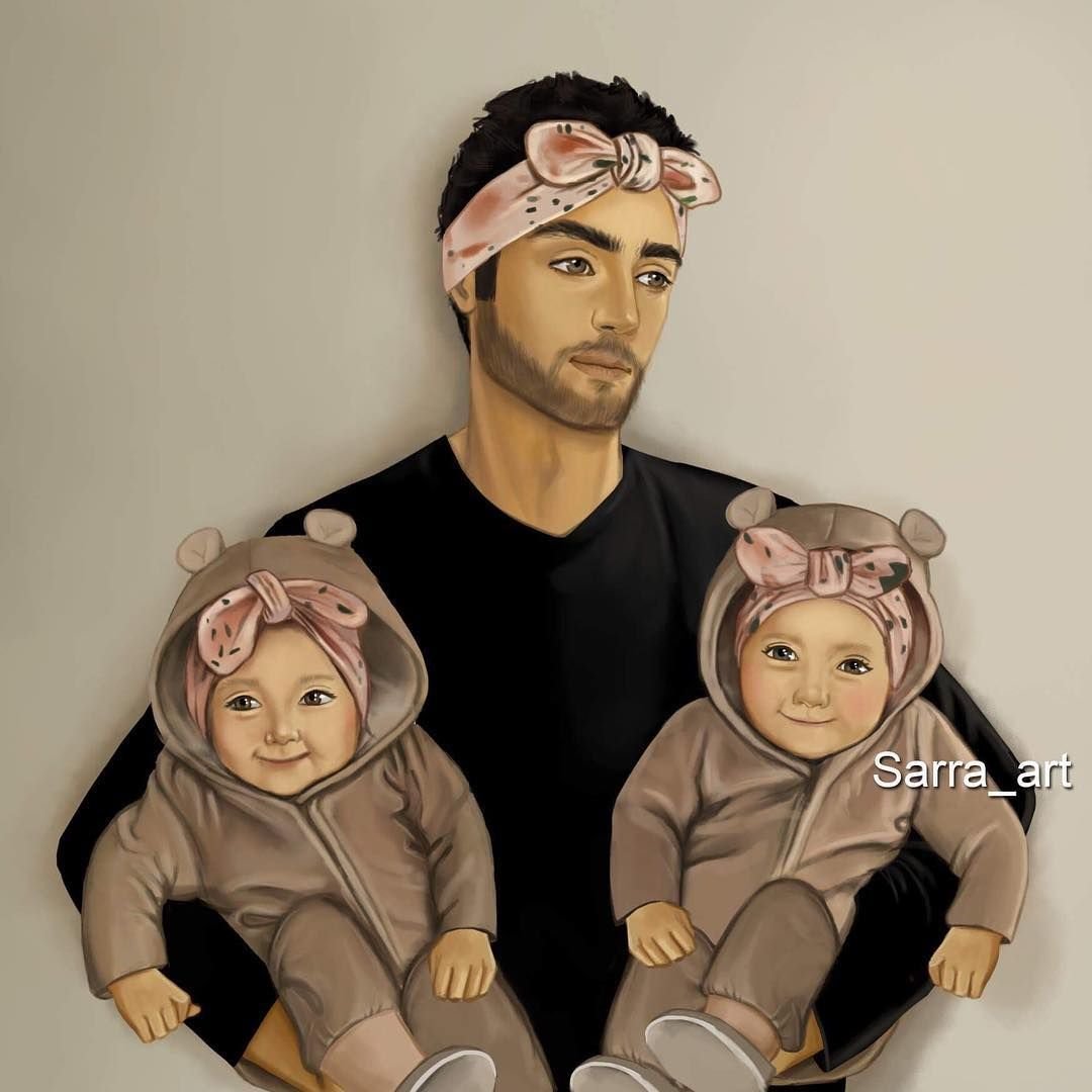 Папа и дочь картина