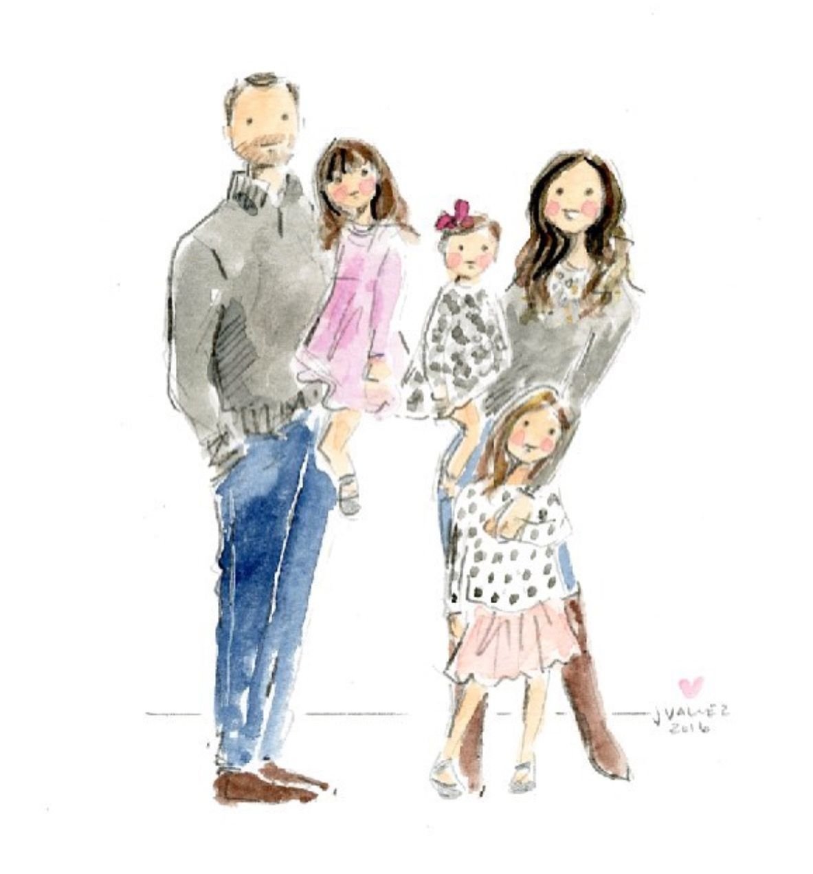 Красивая семья