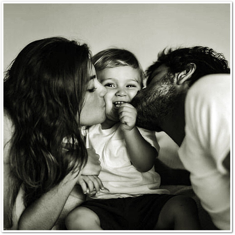 Семья дочка сыночек