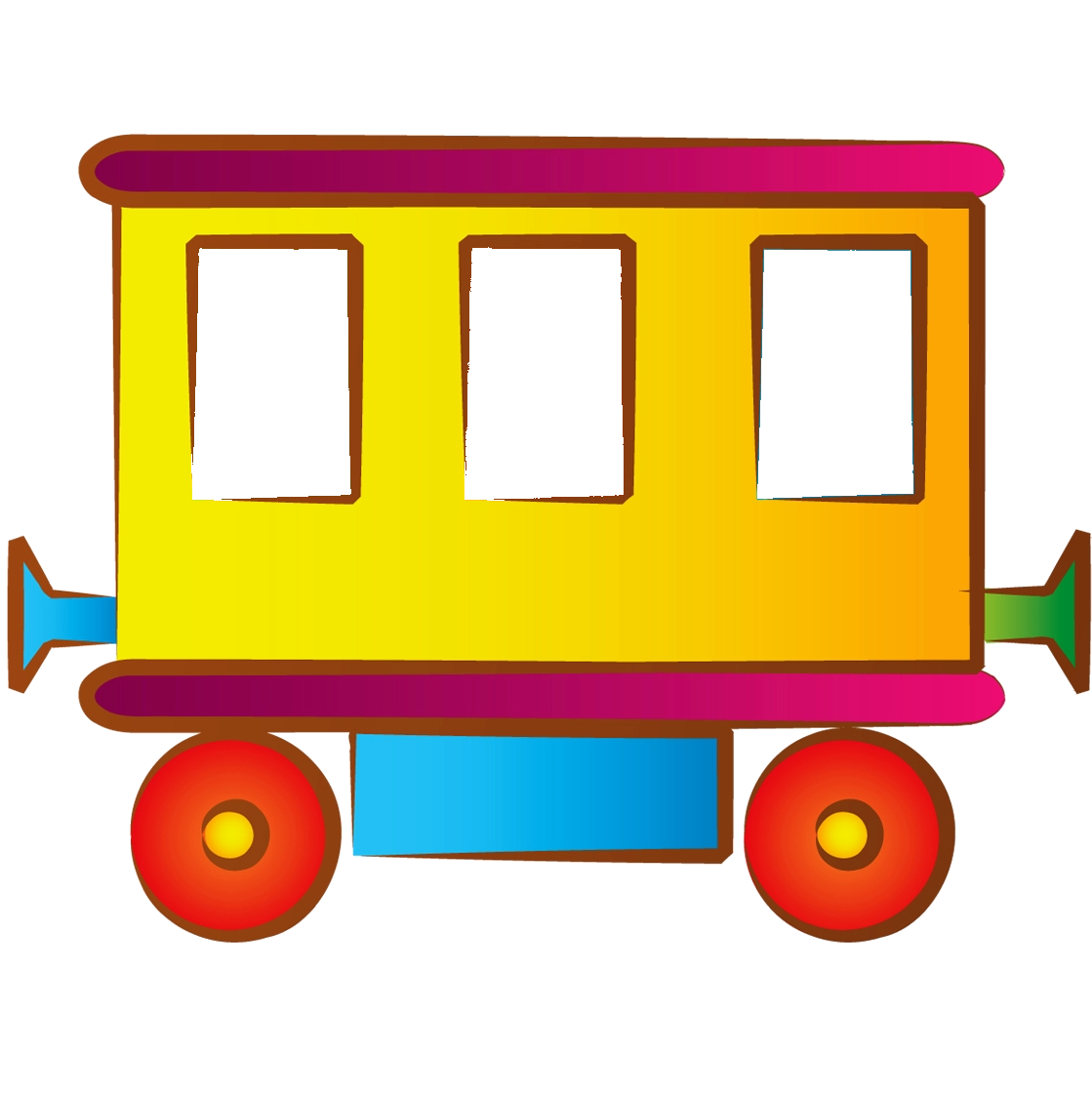 Паровозик с вагончиками для детей