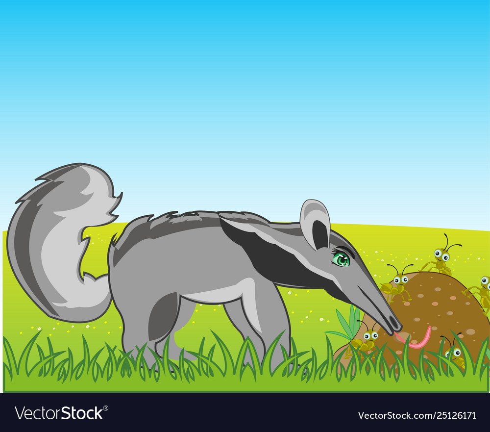 Муравьед картинка для детей