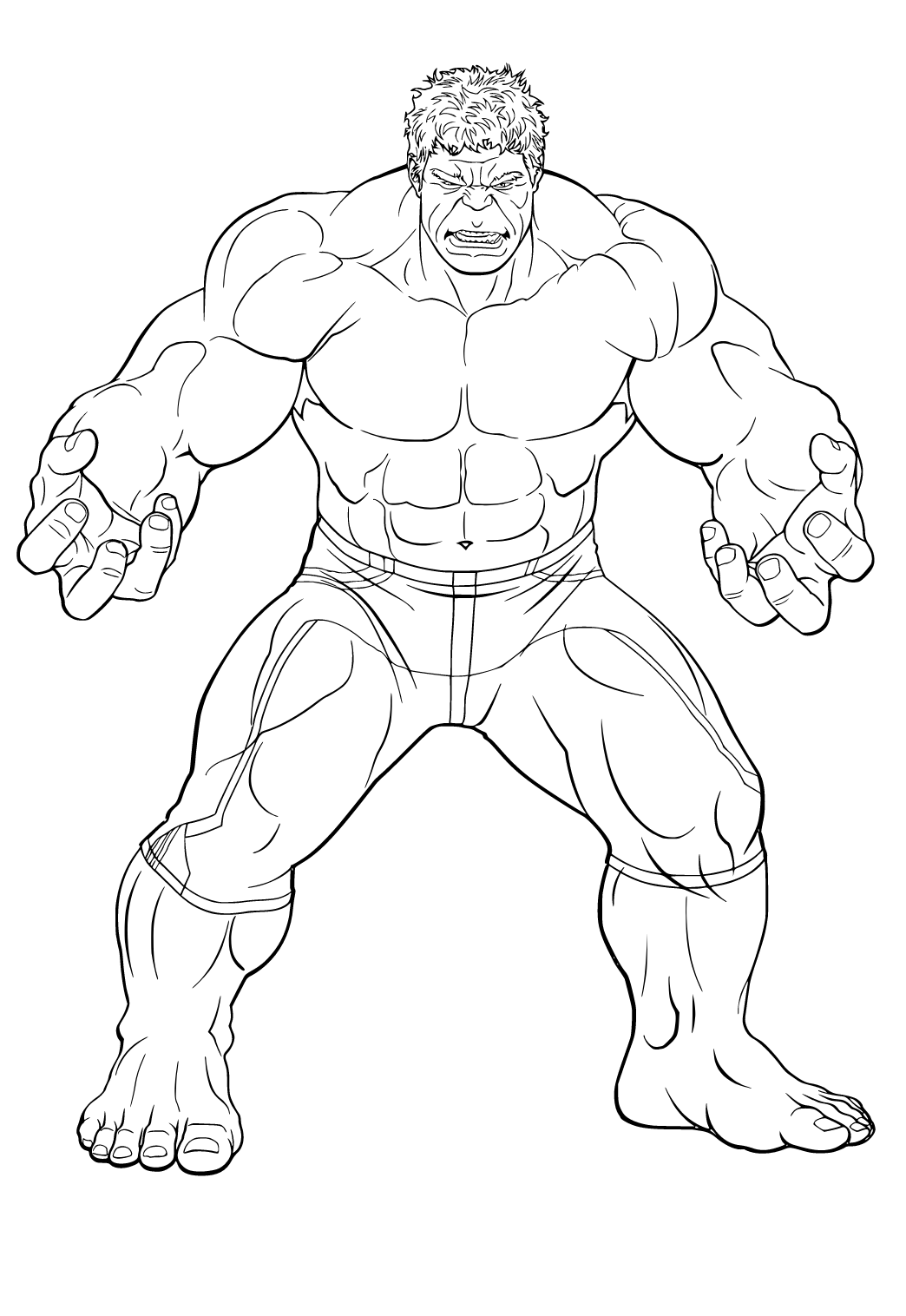 Женщина Халк раскраска