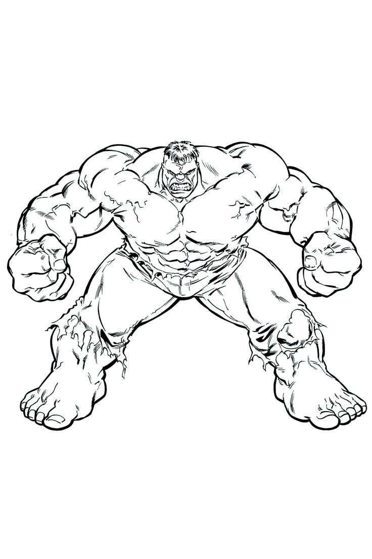 Раскраски Халк Чиби