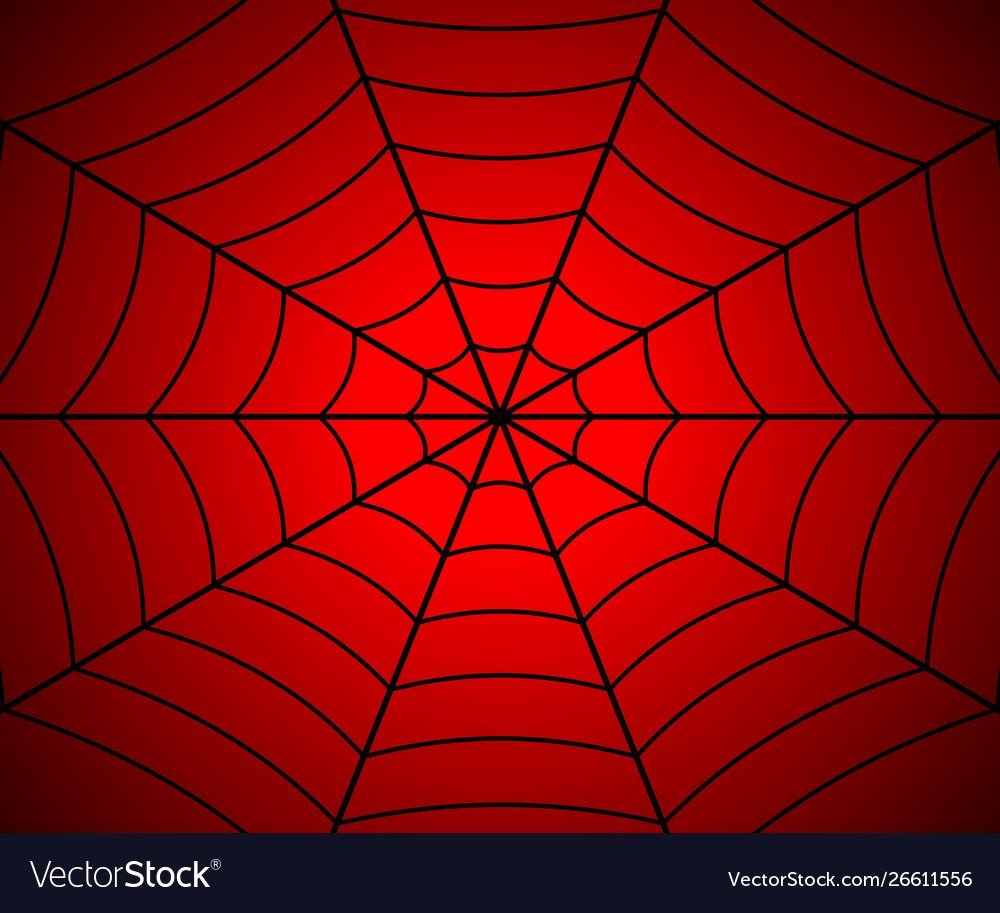 Паутина на Красном фоне