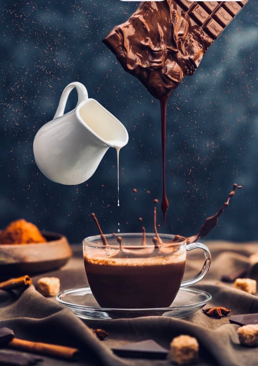 Чашка кофе и шоколад