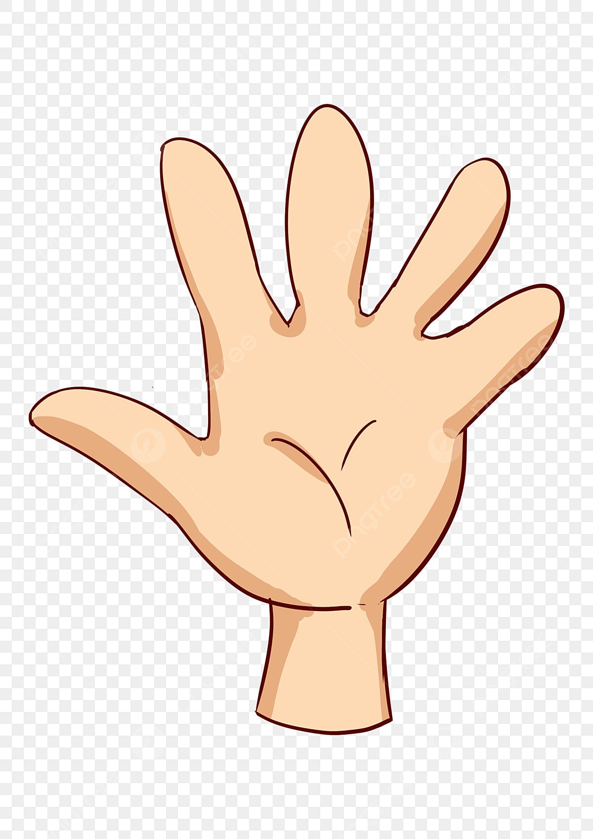 Ладонь мультяшная