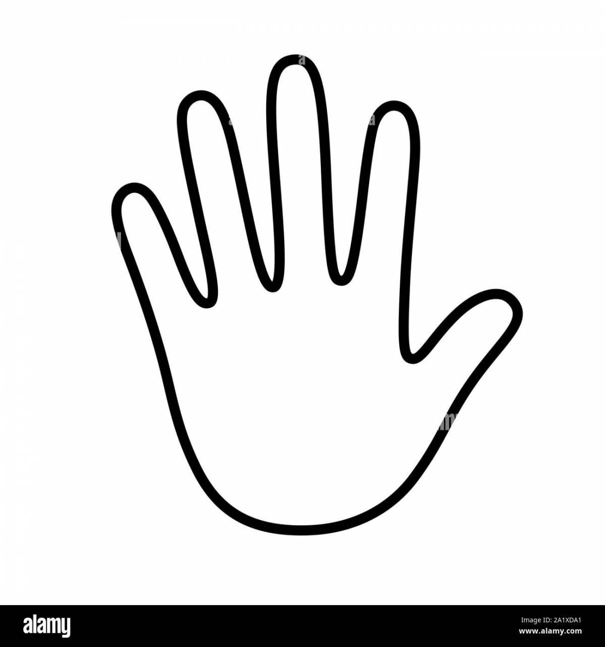 Ладонь контур