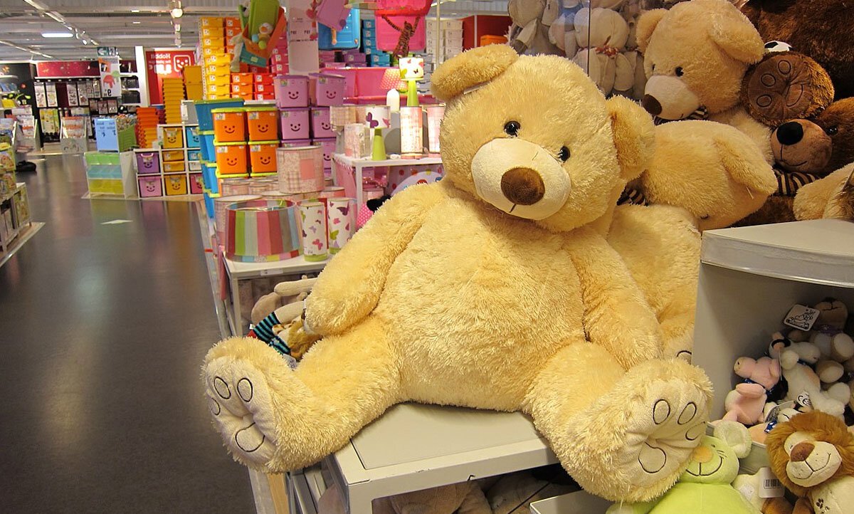 Витрина для мягких игрушек